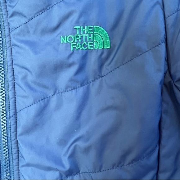 The North Face blue green reversible hooded jacket - Picture 7 of 10